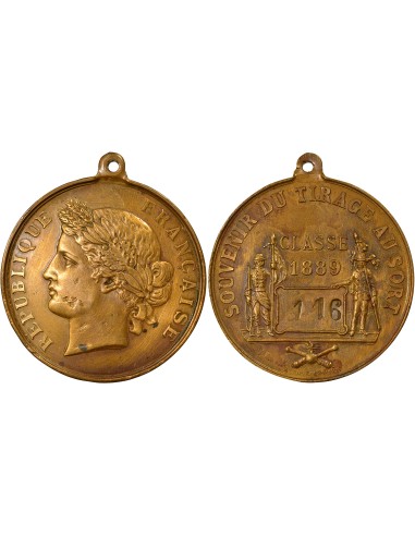 Souvenir du Tirage au Sort 1 médaille Cuivre 1889