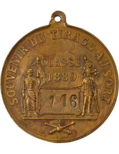 Souvenir du Tirage au Sort 1 médaille Cuivre 1889