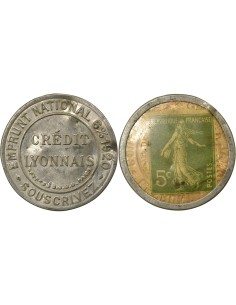 Crédit Lyonnais 5 centimes Aluminium A Paris
