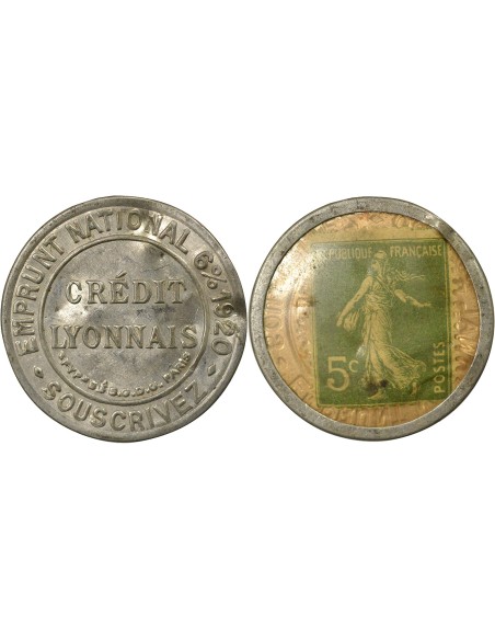 Crédit Lyonnais 5 centimes Aluminium A Paris