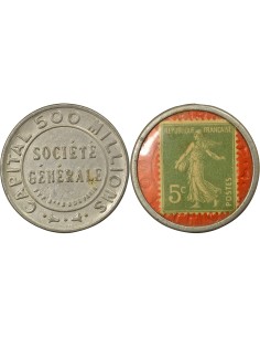Timbre Monnaie - 5 Centimes
