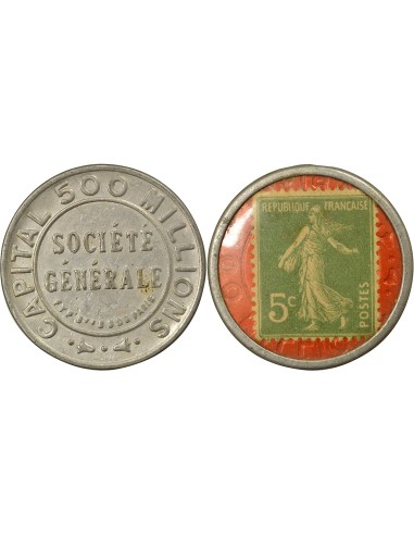 Timbre Monnaie - 5 Centimes