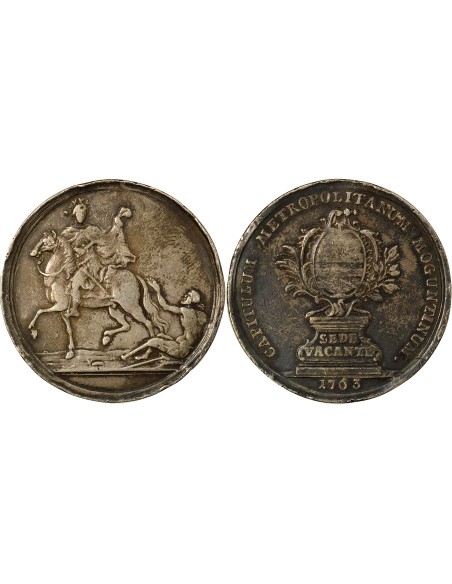 Etats Allemands (Mayence) Sede Vacante 1/2 thaler Argent