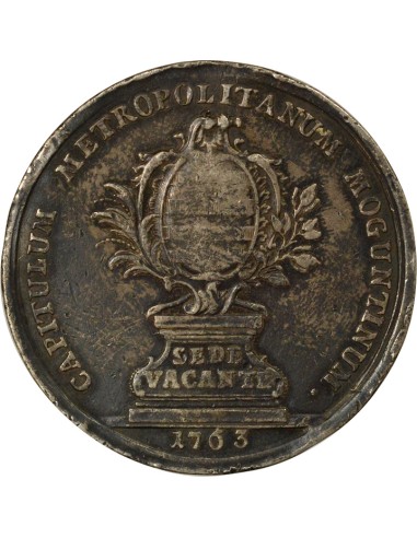 Etats Allemands (Mayence) Sede Vacante 1/2 thaler Argent