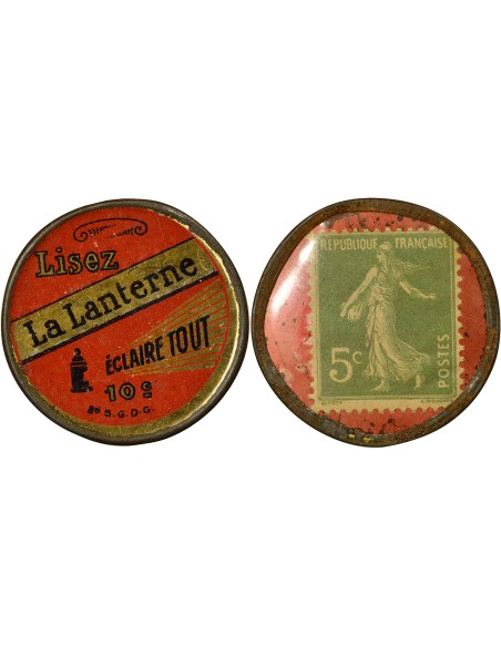 La Lanterne 5 centimes Aluminium A Paris