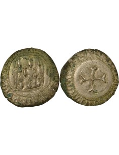 Duché de Bretagne François II de Bretagne A la Targe 1 blanc Billon 1458-1488 9 Rennes