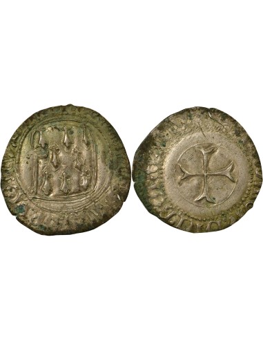 Duché de Bretagne François II de Bretagne A la Targe 1 blanc Billon 1458-1488 9 Rennes