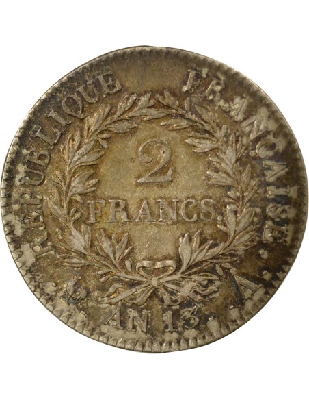 Roi d'Italie Consulat 2 francs Argent An 13 A - Paris
