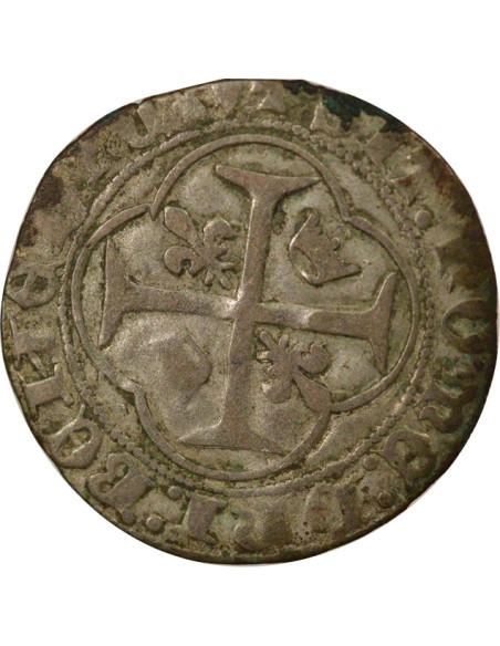 Charles VII Ie Emission 1 blanc Billon 1436-1447 G Poitiers