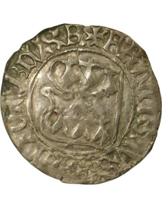 Duché de Bretagne François II de Bretagne à la Targe 1 blanc Billon 1458-1488 9 Rennes 2