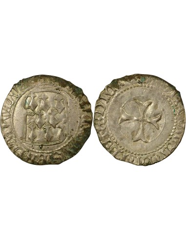 Duché de Bretagne François II de Bretagne à la Targe 1 blanc Billon 1458-1488 9 Rennes