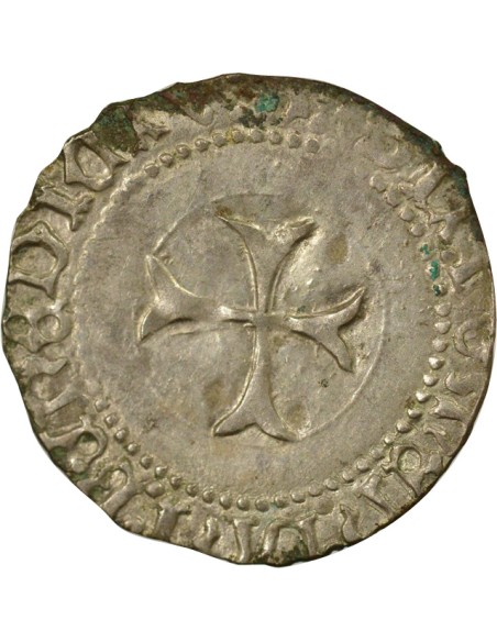 Duché de Bretagne François II de Bretagne à la Targe 1 blanc Billon 1458-1488 9 Rennes
