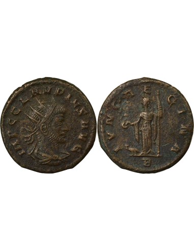 Rome Empire Claude II le Gothique Junon & Paon 1 antoninien Billon 269 R Rome