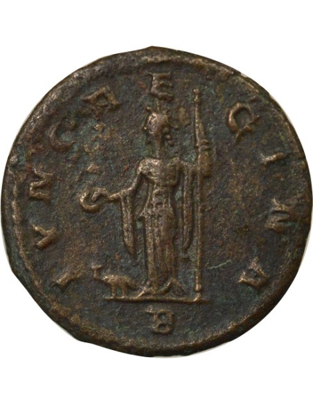 Rome Empire Claude II le Gothique Junon & Paon 1 antoninien Billon 269 R Rome