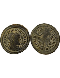 Rome Empire Constantin Ier Sol 1 nummus Cuivre 317 R Rome