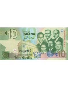 Ghana 10 Cedis - 2007 - P.39 10 cedis 2007