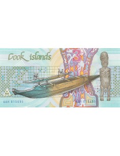 Iles Cook 3 Dollars - ND (1987) - P.3 3 dollars 1987 2