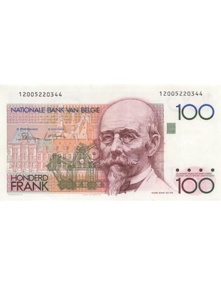 Belgique 100 Francs - Henri Beyaert - ND (1980-81) - P.140 100 francs 1980
