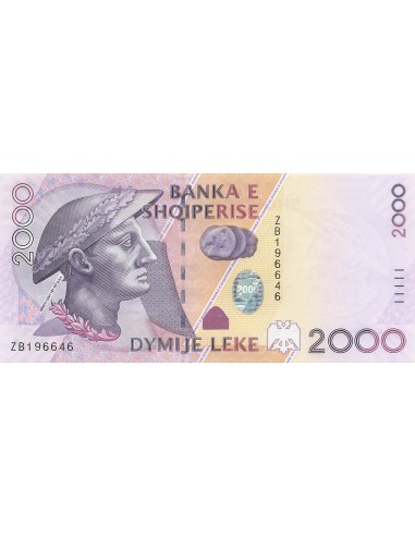 Albanie 2000 Leke - Mbreti Gent - 2007 - P.74 2000 leké 2007