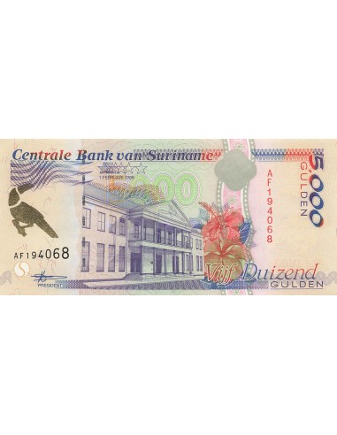 Suriname 5000 Gulden - 1999 - P.143 5000 gulden 1999