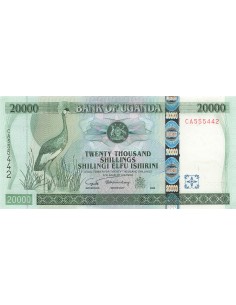 Ouganda 20000 Shillings - Grue - 2005 - P.46 20000 shillings 2005