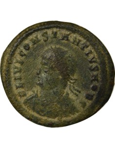 Rome Empire Constance II Porte de Camp 1 nummus Cuivre 327-328 R Rome 2