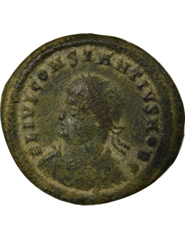 Rome Empire Constance II Porte de Camp 1 nummus Cuivre 327-328 R Rome