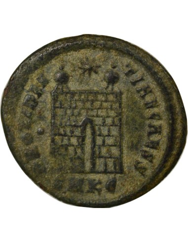 Rome Empire Constance II Porte de Camp 1 nummus Cuivre 327-328 R Rome