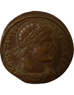 Rome Empire Constantin Ier Soldats & Etendards 1 nummus Cuivre 330-335 Antioche 2