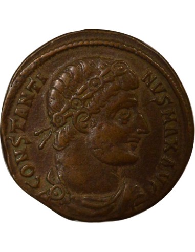 Rome Empire Constantin Ier Soldats & Etendards 1 nummus Cuivre 330-335 Antioche