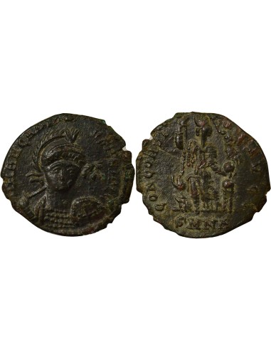 Rome Empire Arcadius Constantinople Assise 1 nummus Cuivre 401-403 Nicomédie
