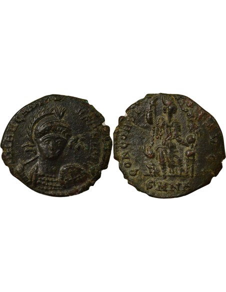 Rome Empire Arcadius Constantinople Assise 1 nummus Cuivre 401-403 Nicomédie