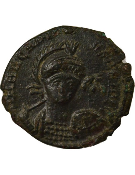 Rome Empire Arcadius Constantinople Assise 1 nummus Cuivre 401-403 Nicomédie