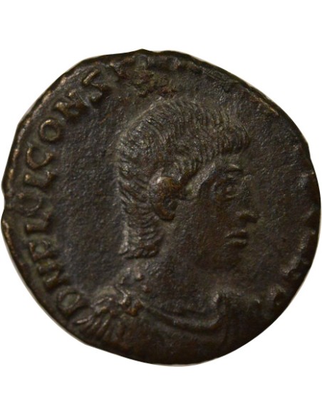 Rome Empire Constantin II Porte de Camp 1 nummus Cuivre 328-329 Siscia