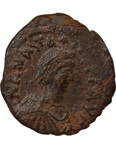 Empire Byzantin Anastase I Anastase - Follis - 498 / 528 Constantinople 1 follis Cuivre 498-528 Constantinople
