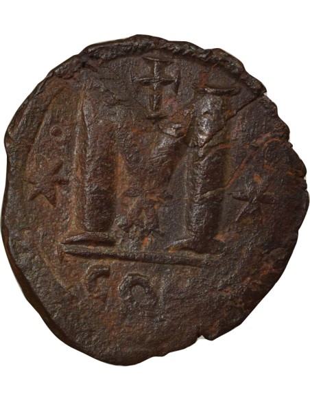 Empire Byzantin Anastase I Anastase - Follis - 498 / 528 Constantinople 1 follis Cuivre 498-528 Constantinople
