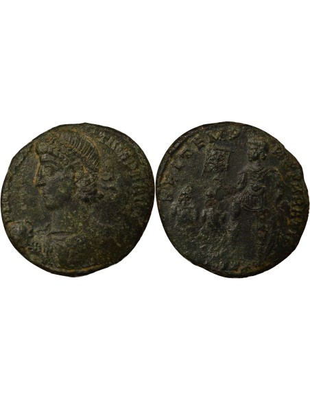 Rome Empire Constance II Empereur & Captifs 1 maiorina Cuivre 348-351 Constantinople