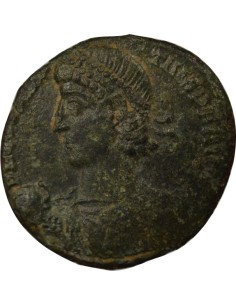 Rome Empire Constance II Empereur & Captifs 1 maiorina Cuivre 348-351 Constantinople 2