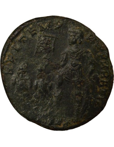 Rome Empire Constance II Empereur & Captifs 1 maiorina Cuivre 348-351 Constantinople