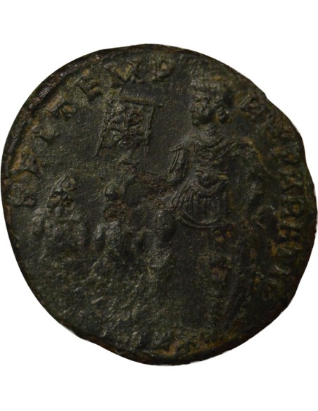 Rome Empire Constance II Empereur & Captifs 1 maiorina Cuivre 348-351 Constantinople