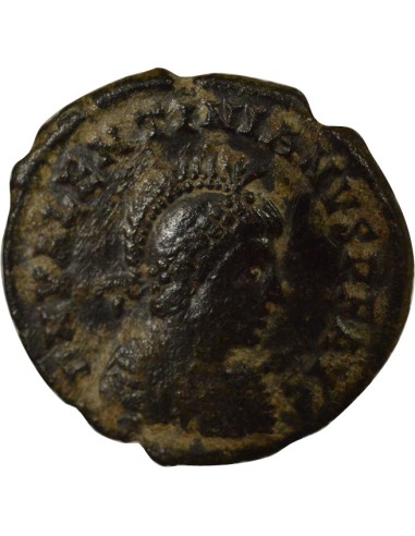 Rome Empire Valentinien II Empereur & Galère 1 maiorina Cuivre 383 Héraclée