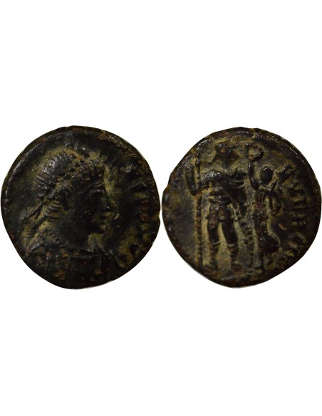 Rome Empire Honorius Empereur & Victoire 1 nummus Cuivre 395-401