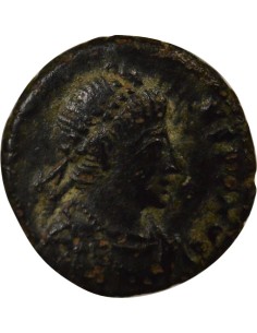 Rome Empire Honorius Empereur & Victoire 1 nummus Cuivre 395-401 2