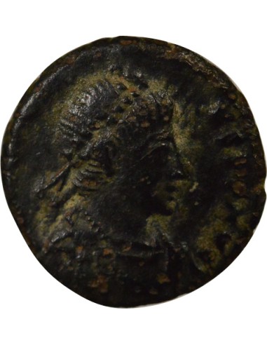 Rome Empire Honorius Empereur & Victoire 1 nummus Cuivre 395-401
