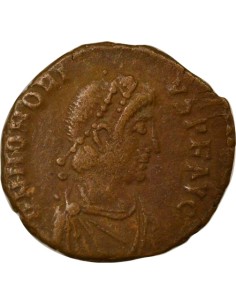 Rome Empire Honorius Empereur & Victoire 1 nummus Cuivre 395-401 Antioche 2