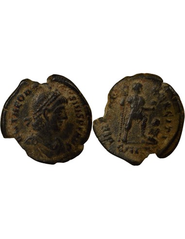 Rome Empire Théodose Ier Empereur & Captif 1 maiorina Cuivre 383-388 Cyzique