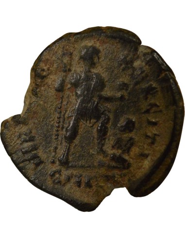 Rome Empire Théodose Ier Empereur & Captif 1 maiorina Cuivre 383-388 Cyzique