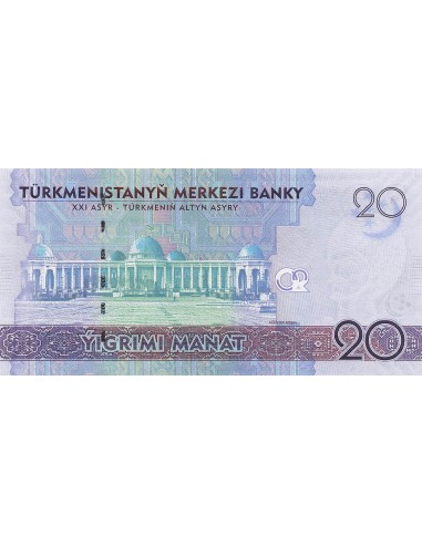 Turkménistan 20 Manat - Görogli Beh Türkmen - 2009 - P.25 20 manat 2009