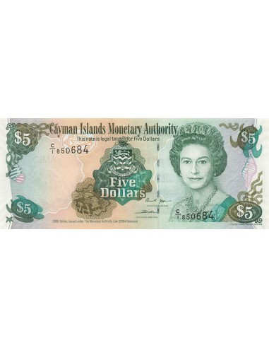 Iles Caïman 5 Dollars - Elisabeth II - 2005 - P.34 5 dollars 2005