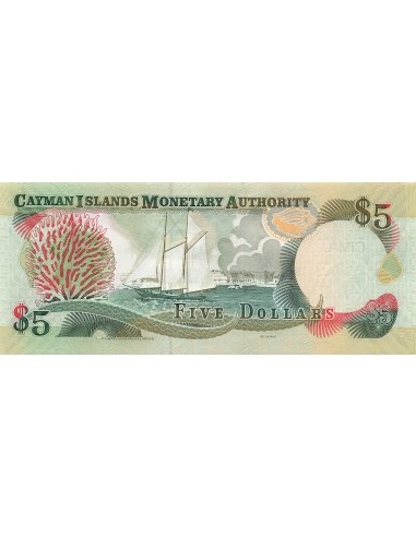Iles Caïman 5 Dollars - Elisabeth II - 2005 - P.34 5 dollars 2005